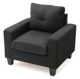 Glory Furniture Newbury G475A-C Newbury Club Chair , BLACK - Home Elegance USA