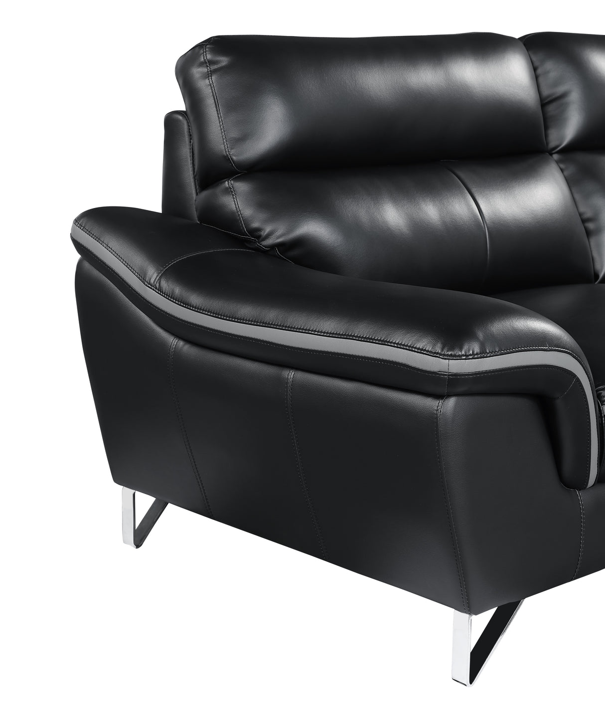 Genuine Leather Loveseat Home Elegance USA