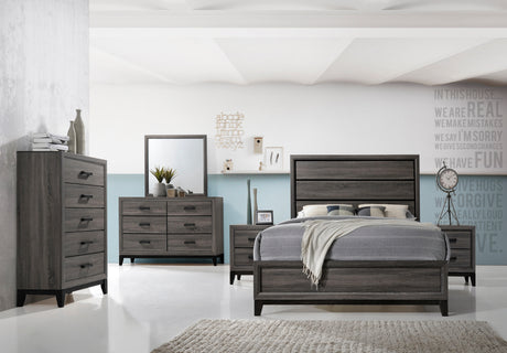 Sierra King Bed Gray - Home Elegance USA