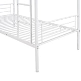 Twin Over Twin Metal Bunk Bed (White)( old sku: MF189201KAA ) - Home Elegance USA