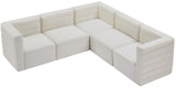 Quincy - Modular Sectional 5 Piece - Cream - Home Elegance USA