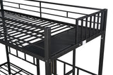 Triple twin bunk bed, can be separated into 3 twin beds - Home Elegance USA