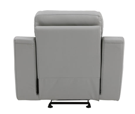 Global United  Modern Reclining Leather Air Upholstered Chair