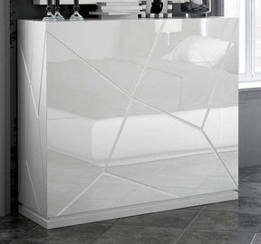 KIU Single Dresser in White High Gloss – Modern Bedroom Storage by ESF Furniture