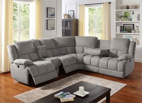 Lynette - Sectional - Gray - Home Elegance USA