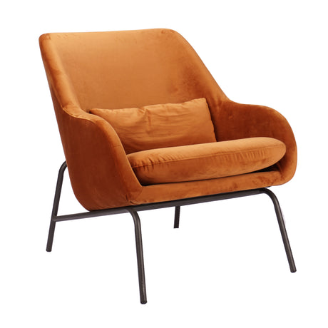 Customized color nordic new design kd metal frame leg luxury arm velvet accent chair - Home Elegance USA