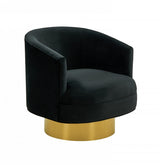 Divani Casa Basalt Modern Black Fabric Accent Chair - Home Elegance USA