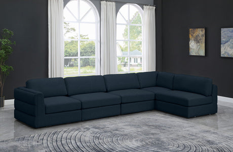 Beckham - Modular Sectional 5 Piece - Navy - Fabric - Home Elegance USA