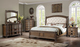 Timandra - Eastern King Bed - Beige / Rustic Natural Tone - Home Elegance USA