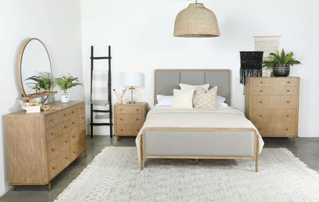 Arini - King Bed 5 Piece Set - Sand Wash And Gray - Home Elegance USA