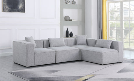 Cube - Modular Sectional 4 Piece - Gray - 630Grey - Sec4B - Home Elegance USA - 6