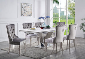 Valdevers - Dining Table - Pearl Silver - Home Elegance USA