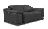 Global United Genuine Italian Leather Power Reclining Loveseat