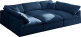 Plush - Cloud Modular Sectional - Navy - Fabric - Home Elegance USA