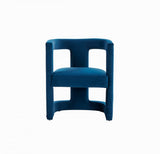 Modrest Kendra Modern Blue Fabric Accent Chair - Home Elegance USA