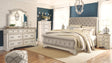 Realyn - Two-Tone - 8 Pc. - Dresser, Mirror, Chest, King Upholstered Sleigh Bed, 2 Nightstands | Ashley