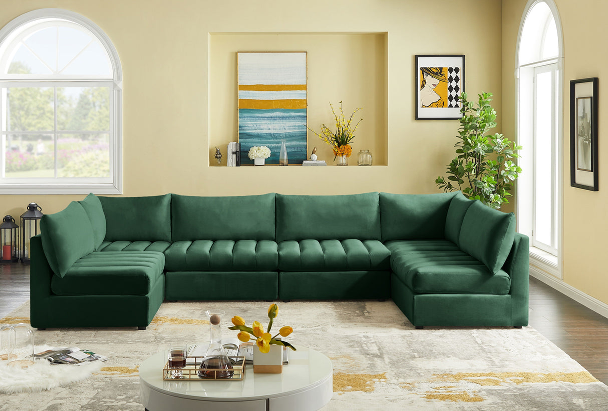 Jacob - Modular Sectional 6 Piece - Green - Home Elegance USA