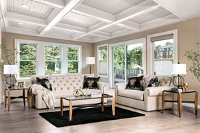 Parshall - Sofa & Loveseat - Beige / Gold