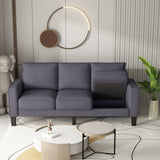 Modern Living Room Furniture Sofa in Dark Grey Fabric Home Elegance USA