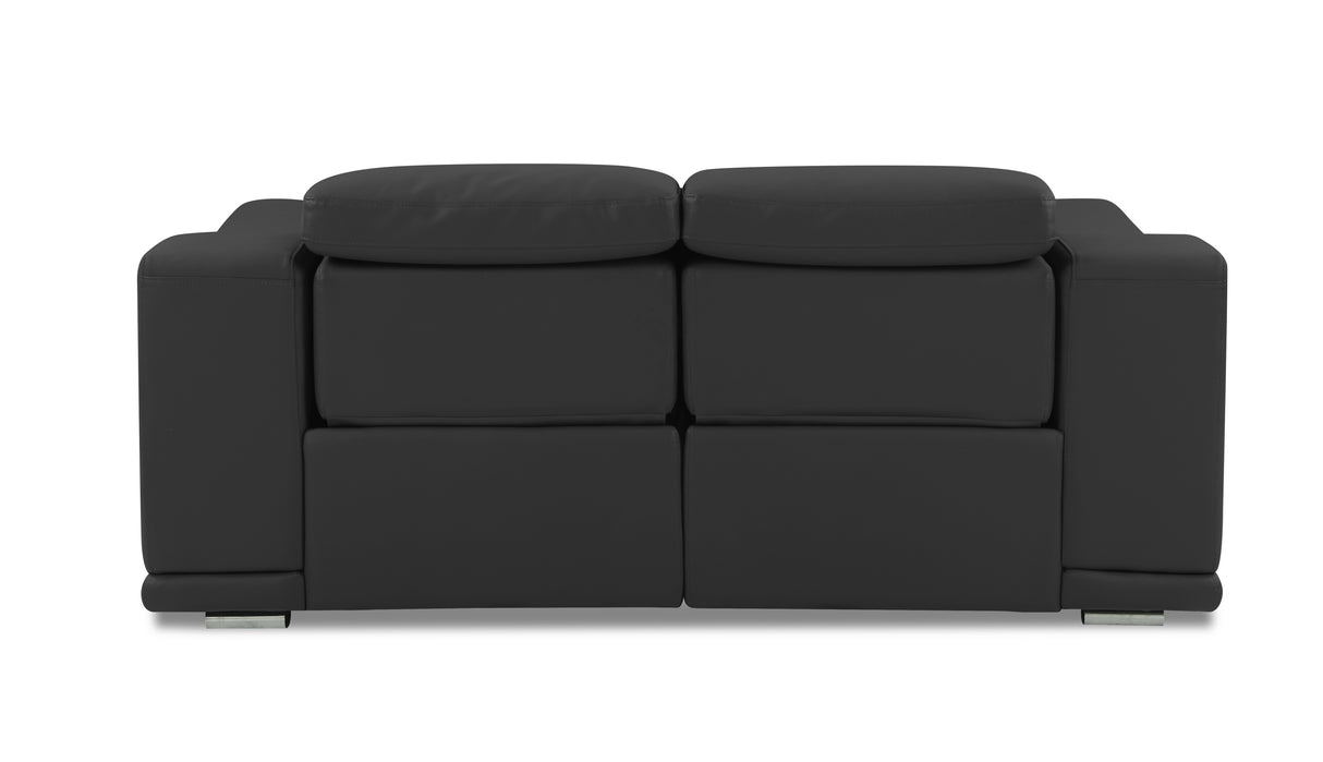 Global United Genuine Italian Leather Power Reclining Loveseat