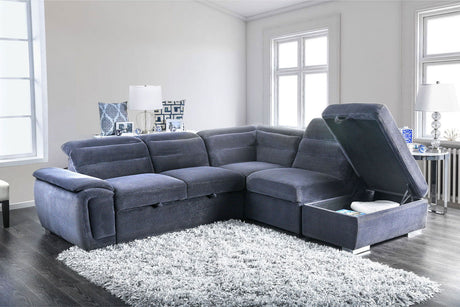 Felicity - Sectional - Dark Gray - Home Elegance USA