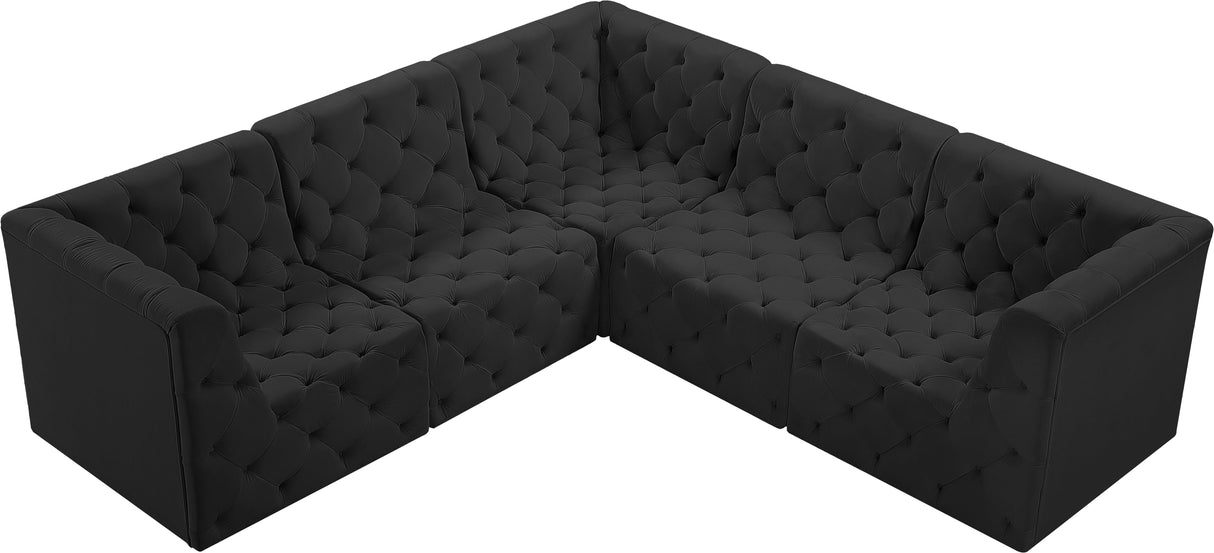 Tuft - Modular Sectional 5 Piece - Black - Home Elegance USA