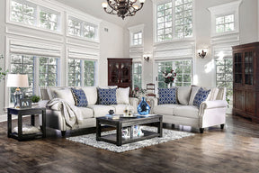 Giovanni - Sofa & Loveseat - Beige / Blue