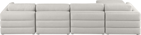 Beckham - Modular Sectional 5 Piece - Beige - Fabric - Home Elegance USA