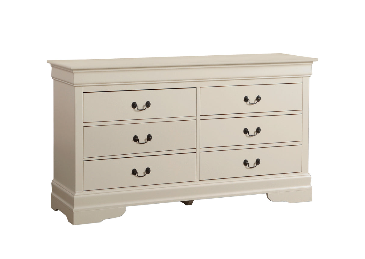 Glory Furniture Louis Phillipe G3175-D Dresser , Beige - Home Elegance USA