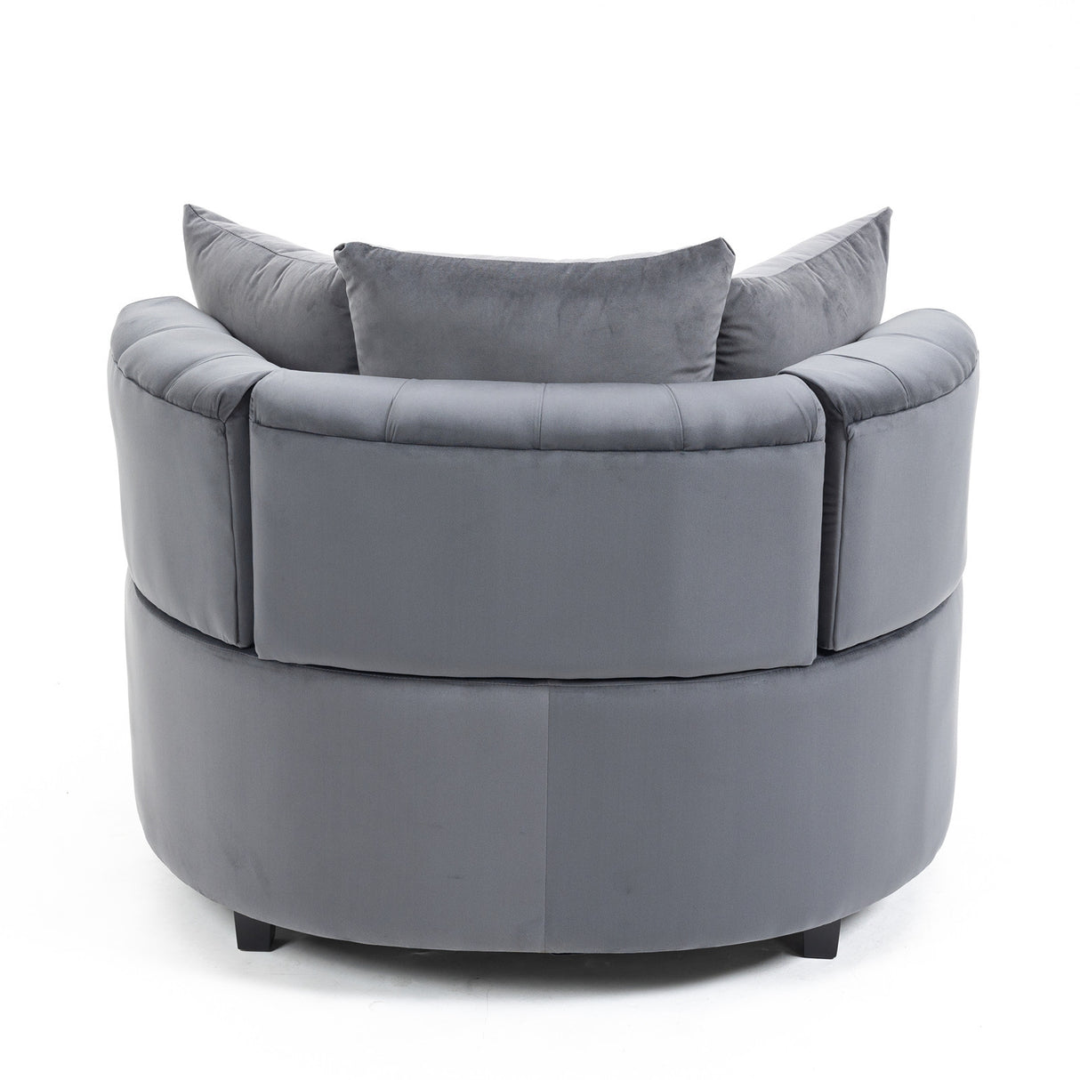A&A Furniture,Accent Chair / Classical Barrel Chair for living room / Modern Leisure Chair (Grey) Home Elegance USA