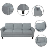 Living Room Furniture chair  and 3-seat Sofa (Gray) Home Elegance USA