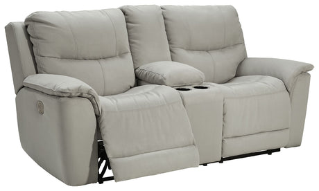 Next-gen Gaucho - Fossil - 3 Pc. - Power Reclining Sofa, Loveseat, Recliner - Home Elegance USA