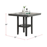 5 Piece Counter Height Dining Set in Grey | Home Elegance USA