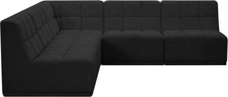 Relax - Modular Sectional 5 Piece - Black - Home Elegance USA