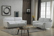 Extravaganza 406 2 Piece Sofa Set In White - 406-2Set | ESF