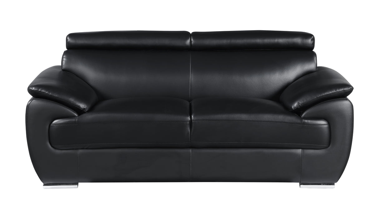 Genuine Leather Loveseat Home Elegance USA