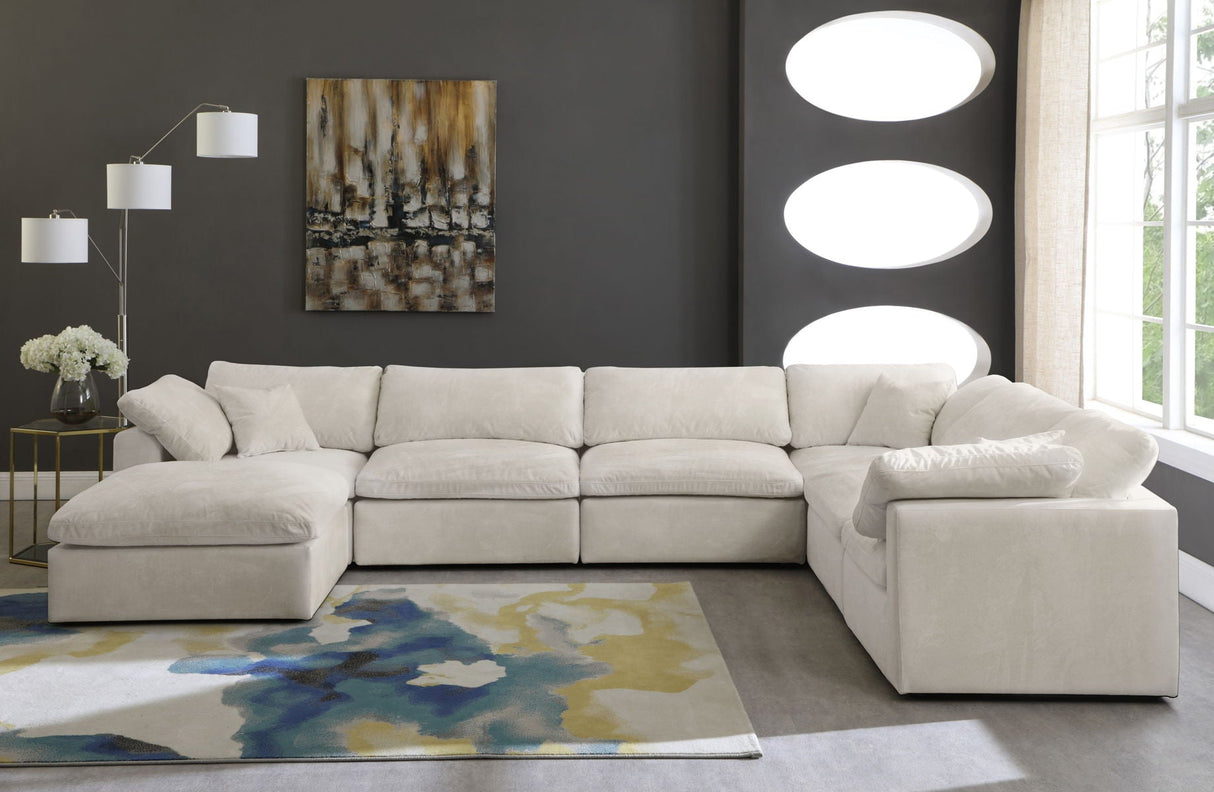 Cozy - Modular Sectional Cloud 7 Piece - Beige - 634Cream - Sec7A - Home Elegance USA - 4