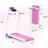Folding Treadmill for Small Apartment, Electric Motorized Running Machine for Gym Home, Fitness Workout Jogging Walking Easily Install, Space Save