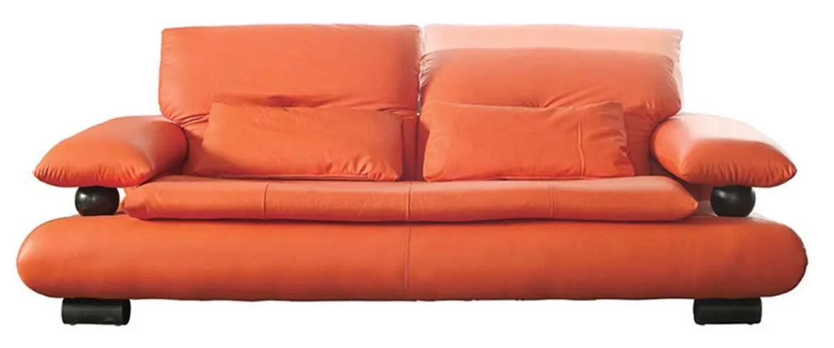 410 Contemporary Sofa And Loveseat In Orange Color | ESF | Home Elegance USA