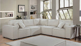 Jenson Modular Sectional Sofa in Beige Linen - Home Elegance USA