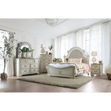 Pembroke - 5 Piece Queen Bedroom Set With 2Ns - Antique Whitewash - Home Elegance USA