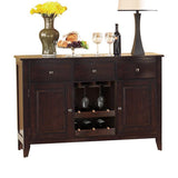 Homelegance - Crown Point Server In Warm Merlot - 1372-40