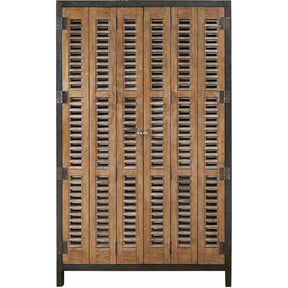 Libations Locker Cobalt Black and Bisque Finish Wine Storage Cabinet – Universal