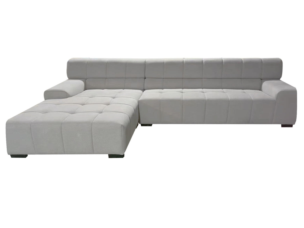 Sectional Sofa Light Grey - Home Elegance USA