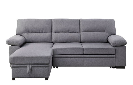 Nazli - Sectional Sofa - Gray Fabric - Home Elegance USA