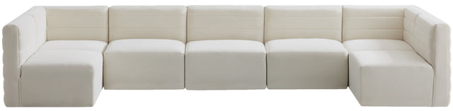 Quincy - Modular Sectional 7 Piece - Cream - Fabric - Home Elegance USA