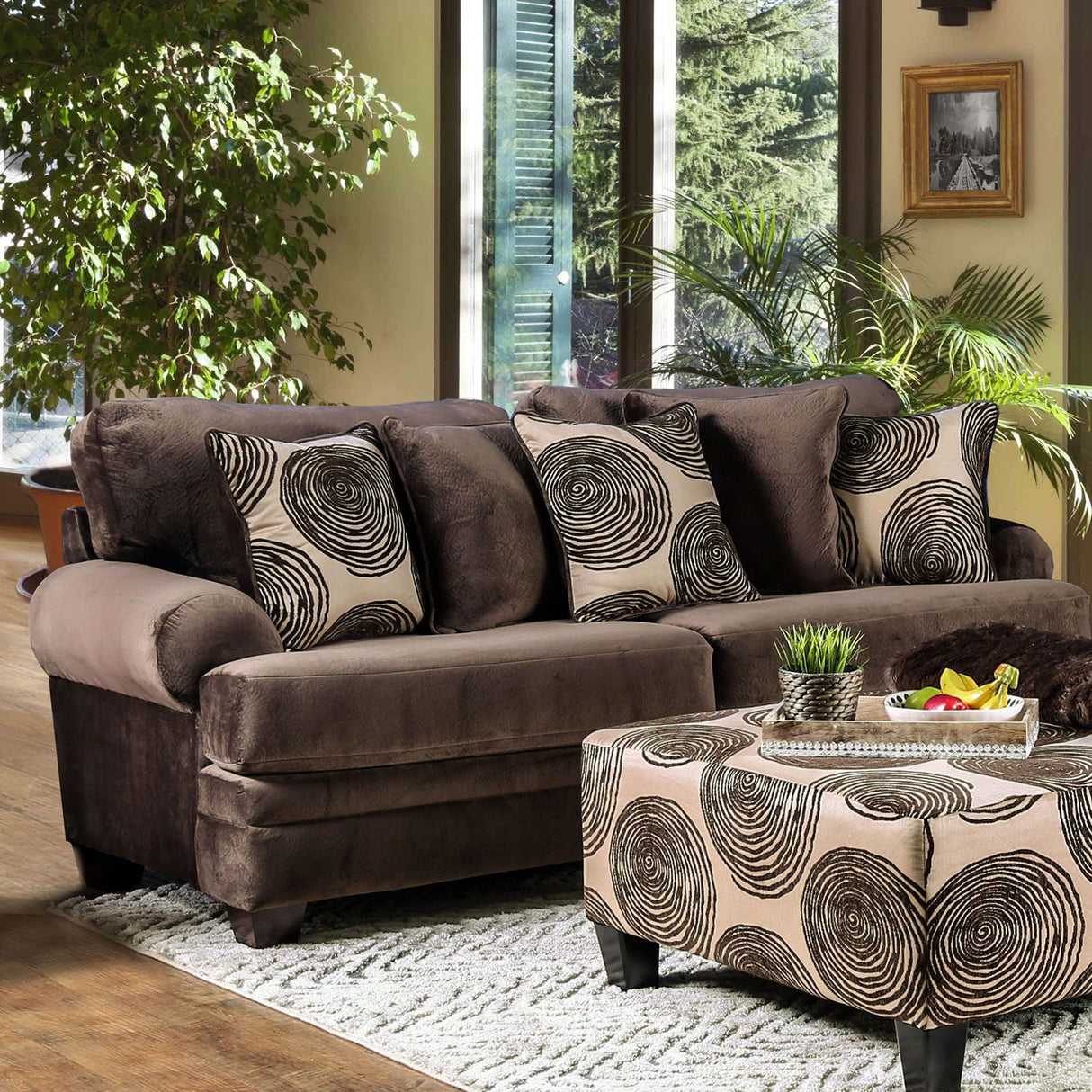 Bonaventura - Sofa & Loveseat - Brown | Home Elegance USA