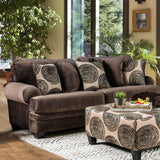 Bonaventura - Sofa & Loveseat - Brown - Home Elegance USA