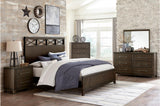 Homelegance - Griggs Eastern King Bed In Dark Brown - 1669K-1Ek*