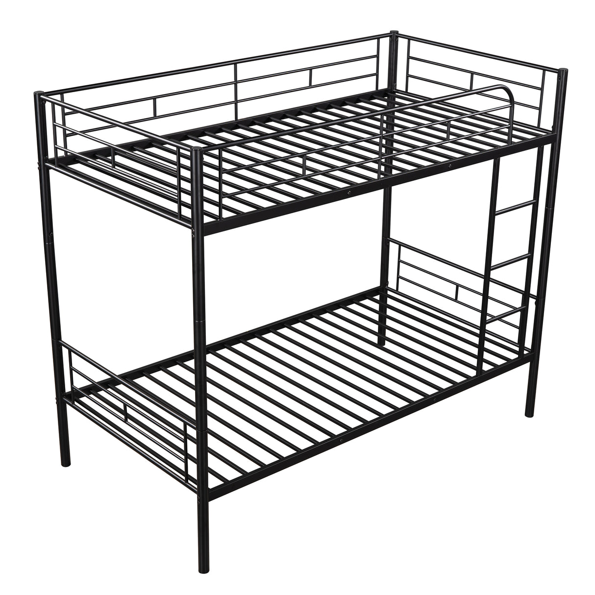 Twin Over Twin Metal Bunk Bed (Black) ( old sku: MF189201BAA ) - Home Elegance USA